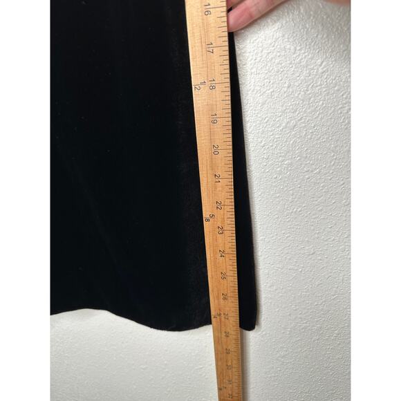 Theory Soft Black Velvet V-Neck Spaghetti Strap Side Slit Camisole Top S - Picture 15 of 15